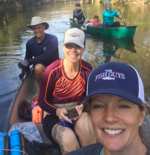 guided fossil hunting in Florida canoe tour
